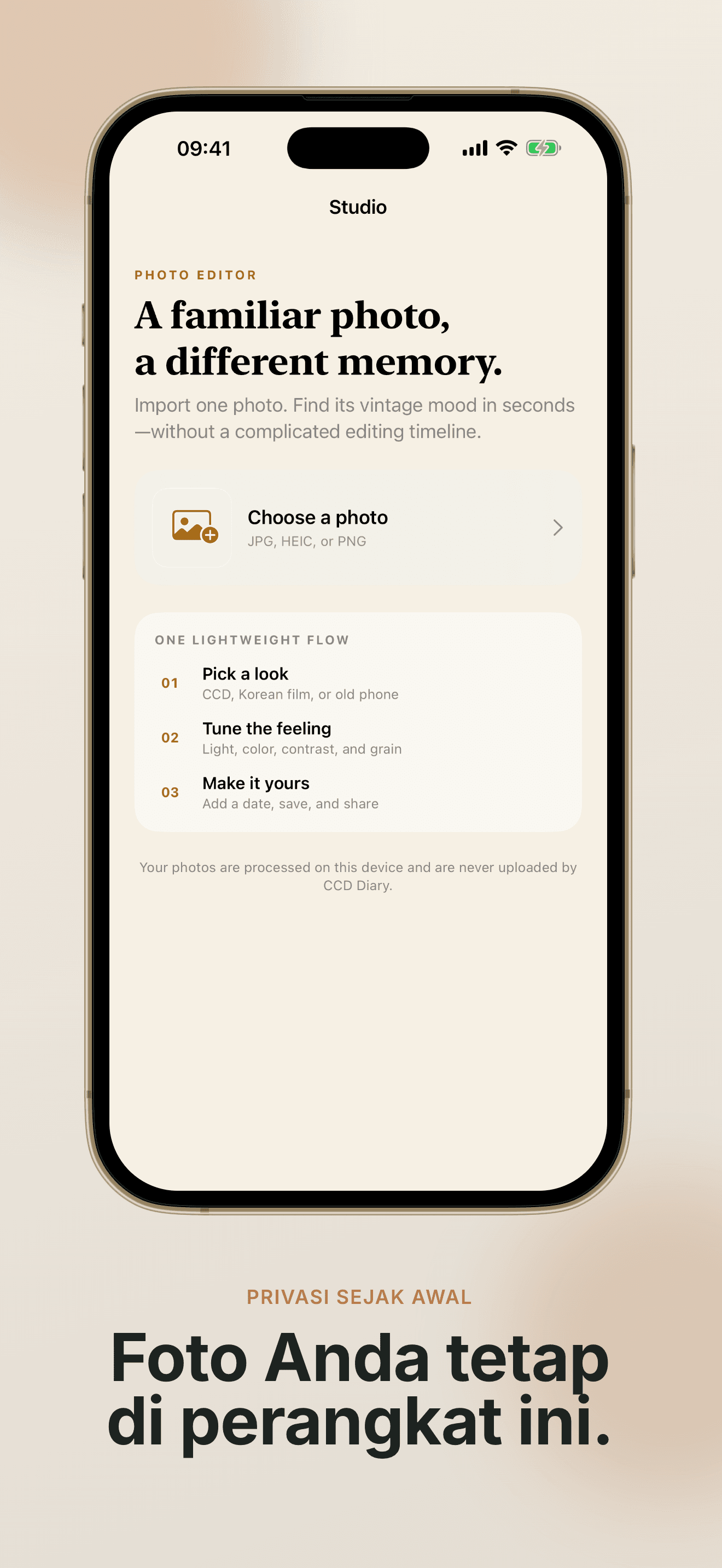 App screenshot